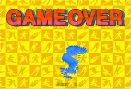 Game Over Screen for Winter Heat.