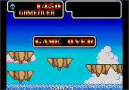 Game Over Screen for Wonder Boy III - Monster Lair.