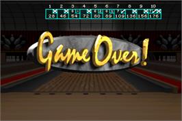 Game Over Screen for World Class Bowling.