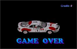 Game Over Screen for World Rally.