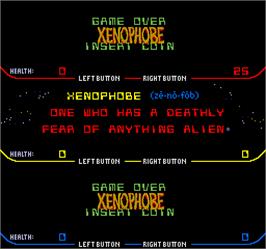 Game Over Screen for Xenophobe.