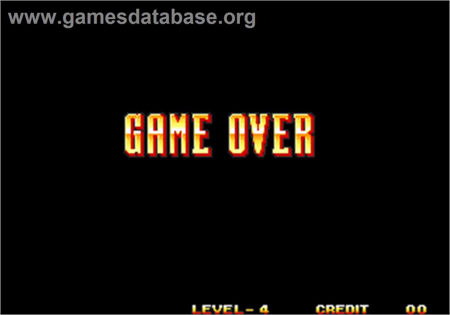 3 Count Bout / Fire Suplex - Arcade - Artwork - Game Over Screen