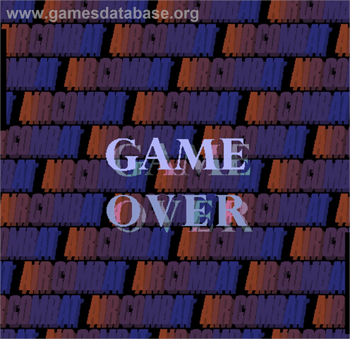 Air Combat - Arcade - Artwork - Game Over Screen
