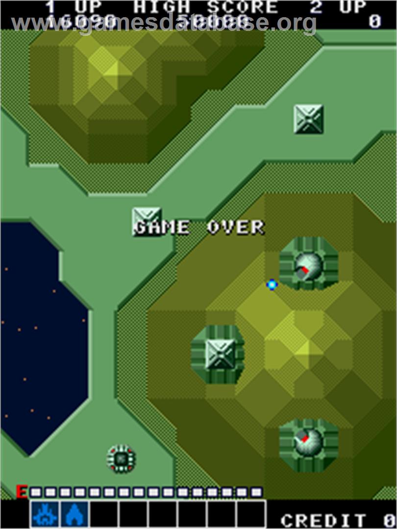 Alpha Mission - Arcade - Artwork - Game Over Screen