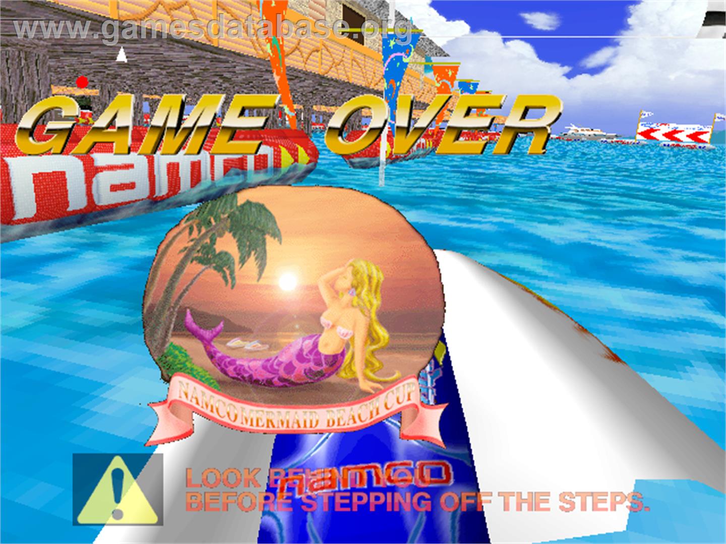 Aqua Jet - Arcade - Artwork - Game Over Screen