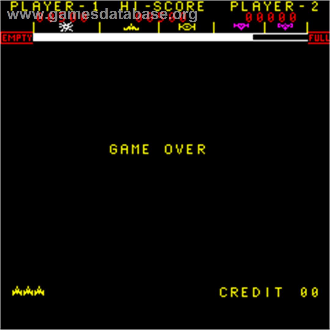 Astro Wars - Arcade - Artwork - Game Over Screen
