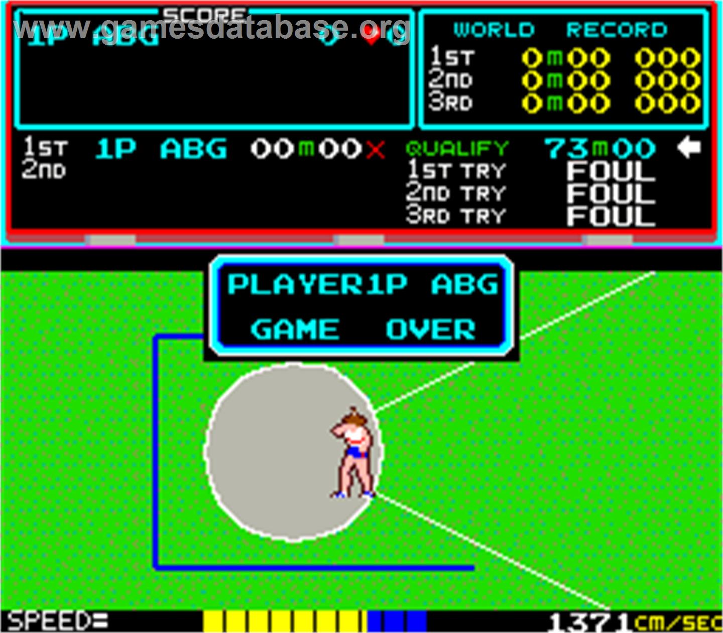 Atlant Olimpic - Arcade - Artwork - Game Over Screen