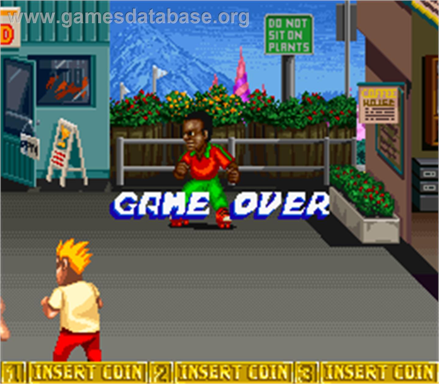 B.Rap Boys - Arcade - Artwork - Game Over Screen