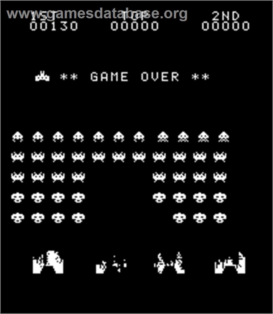 Beam Invader - Arcade - Artwork - Game Over Screen