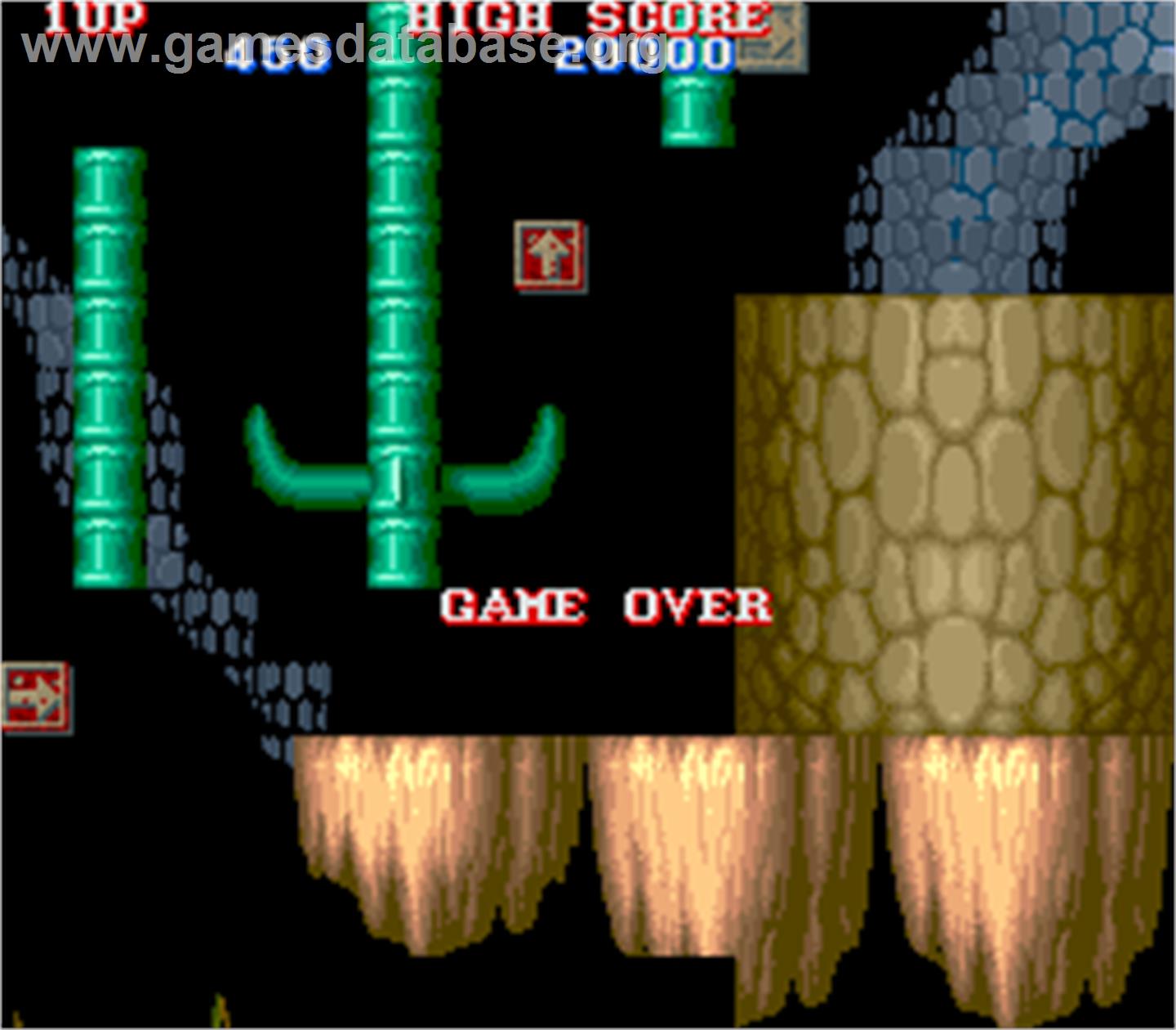 Black Dragon - Arcade - Artwork - Game Over Screen