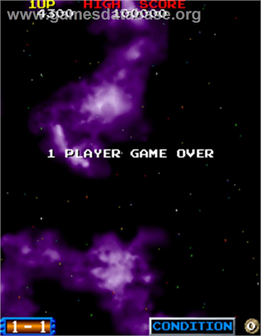 Blast Off - Arcade - Artwork - Game Over Screen
