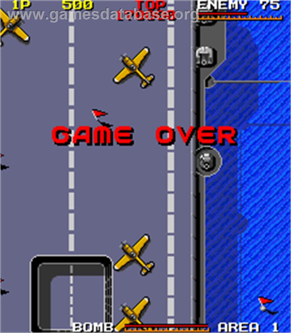 Bombs Away - Arcade - Artwork - Game Over Screen