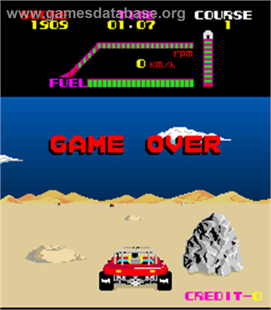 Buggy Challenge - Arcade - Artwork - Game Over Screen