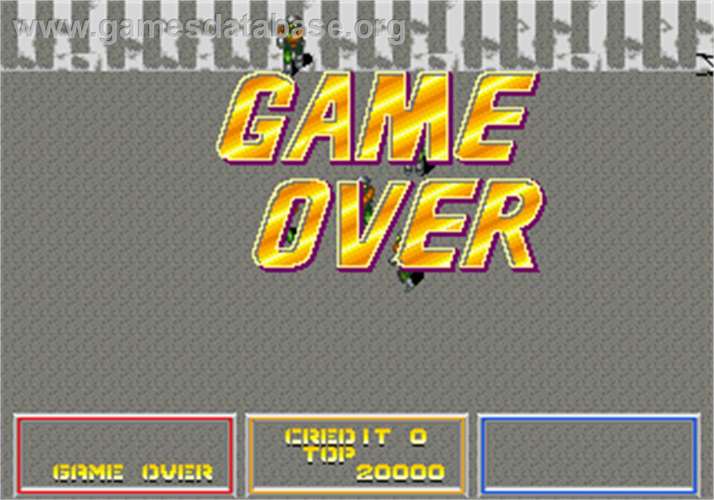 Bullet - Arcade - Artwork - Game Over Screen