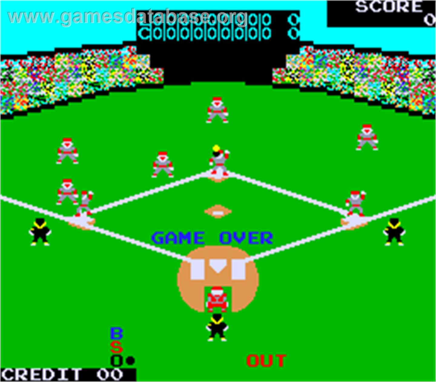 Champion Baseball II - Arcade - Artwork - Game Over Screen