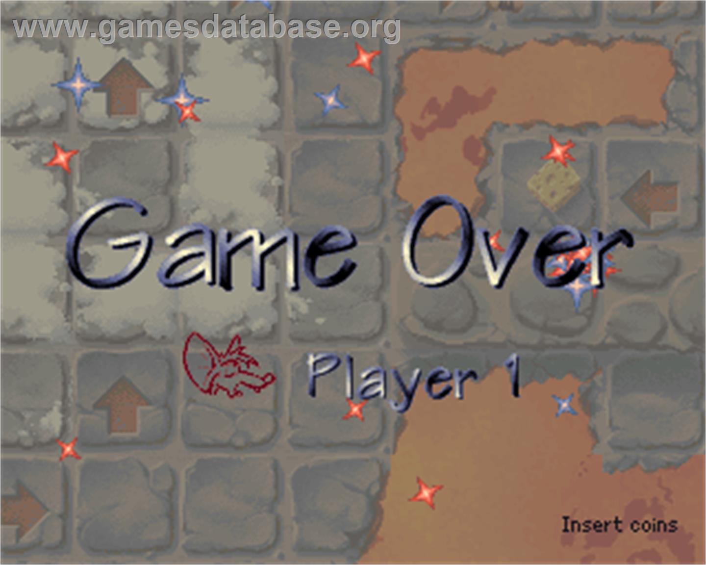 Cheese Chase - Arcade - Artwork - Game Over Screen