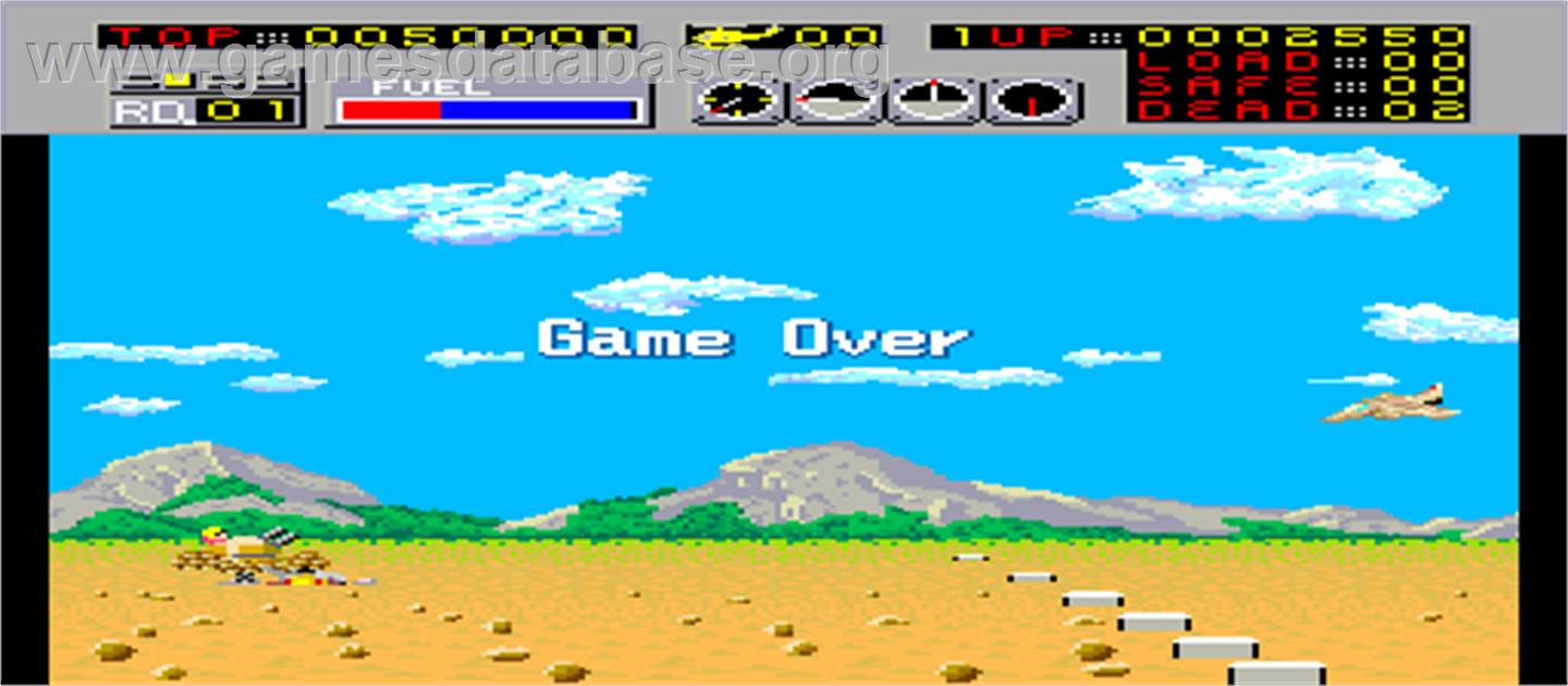 Choplifter - Arcade - Artwork - Game Over Screen