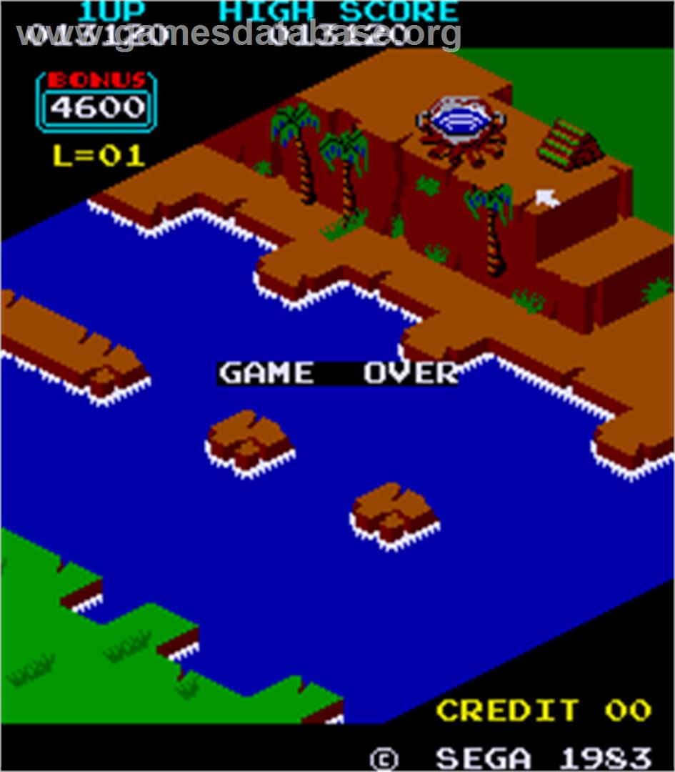 Congo Bongo - Arcade - Artwork - Game Over Screen