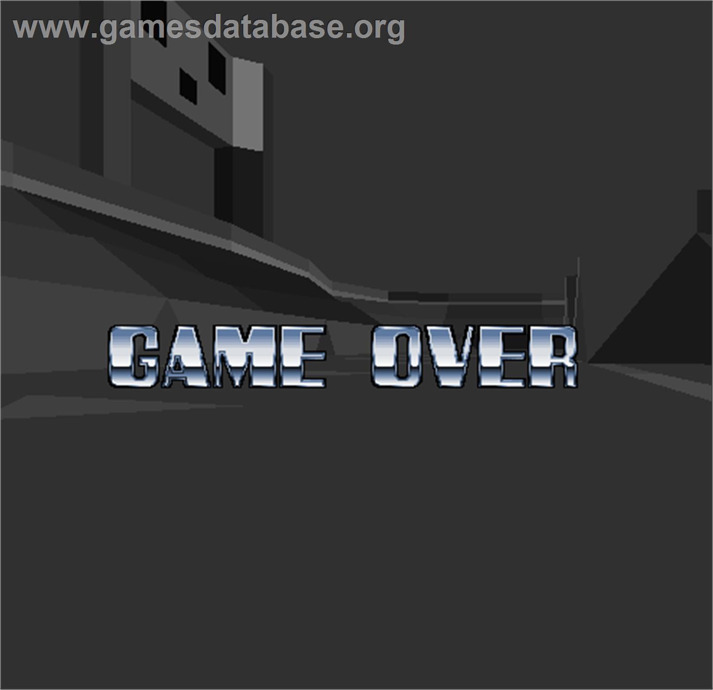 Cyber Sled - Arcade - Artwork - Game Over Screen