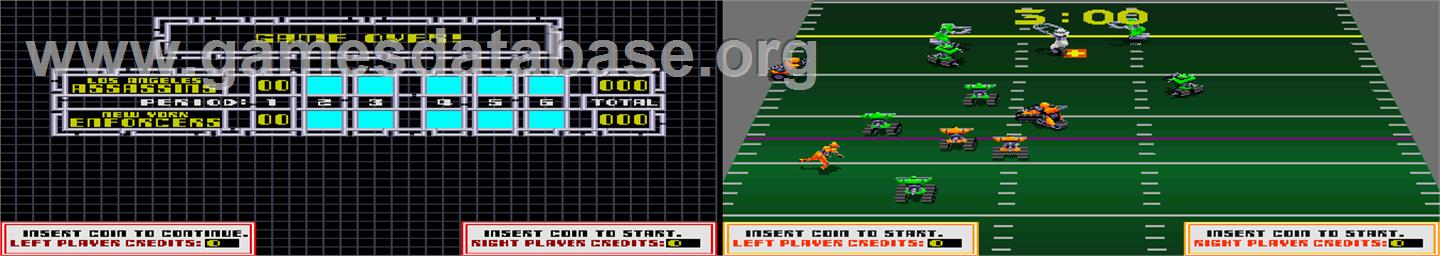 Cyberball - Arcade - Artwork - Game Over Screen
