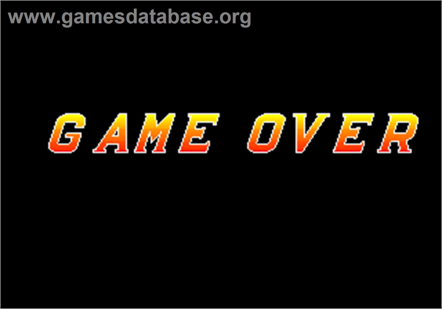 Dan-Ku-Ga - Arcade - Artwork - Game Over Screen