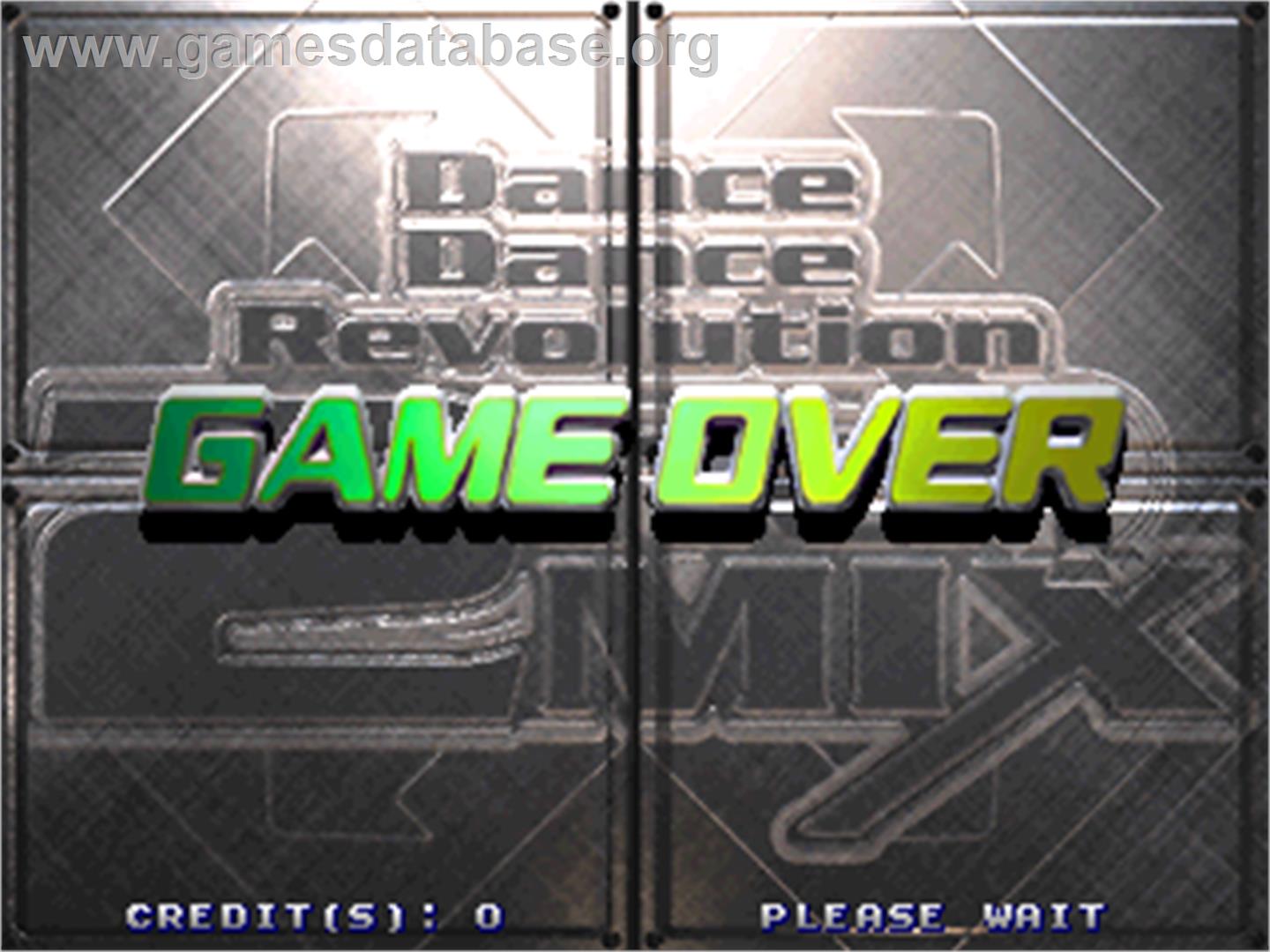 Dance Dance Revolution 2nd Mix with beatmaniaIIDX substream CLUB VERSiON 2 - Arcade - Artwork - Game Over Screen
