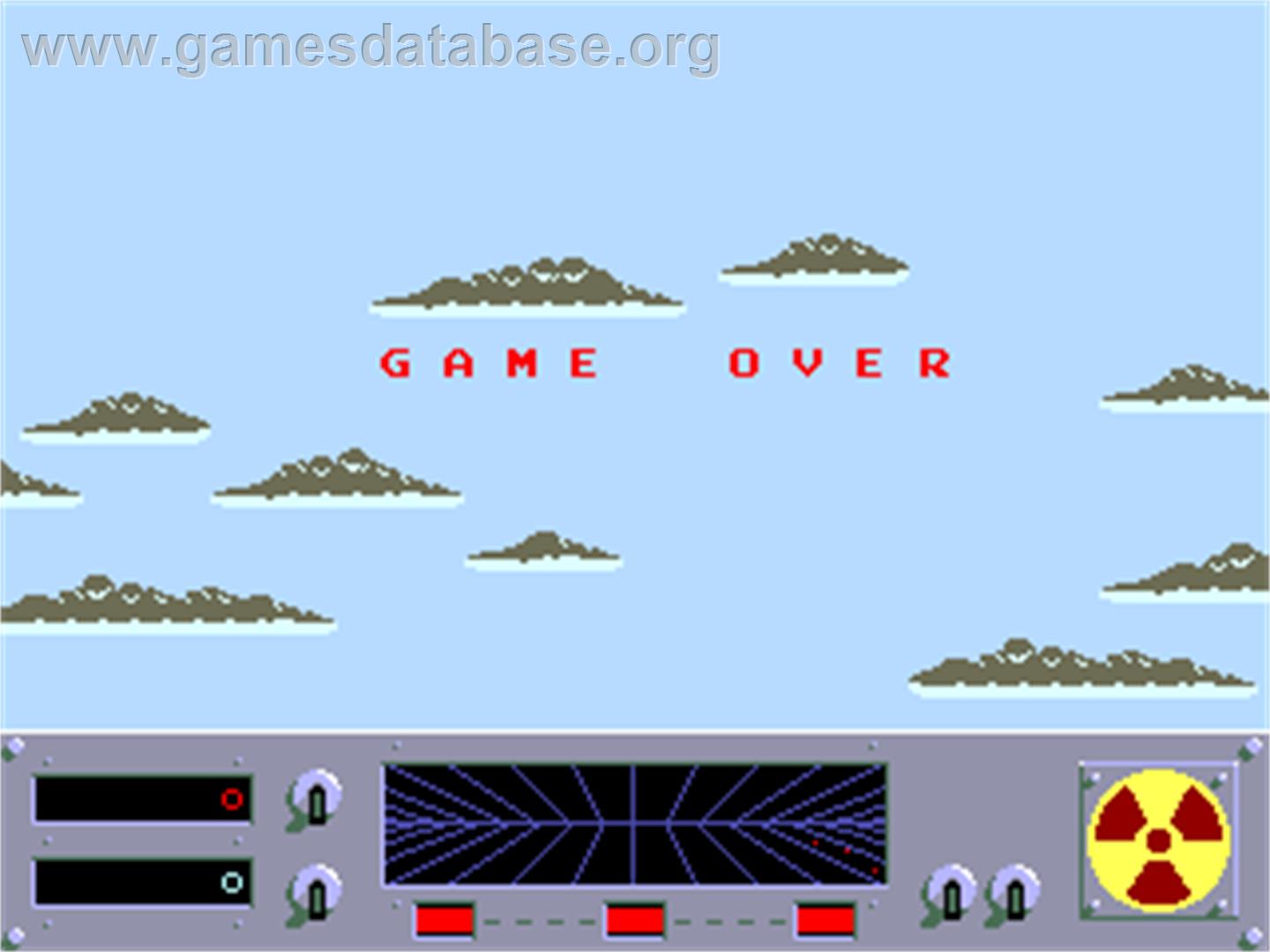 Danger Zone - Arcade - Artwork - Game Over Screen
