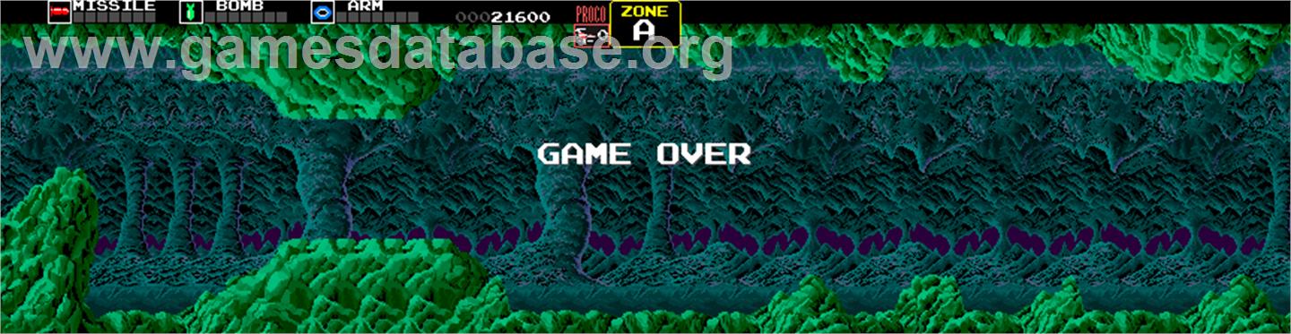 Darius - Arcade - Artwork - Game Over Screen