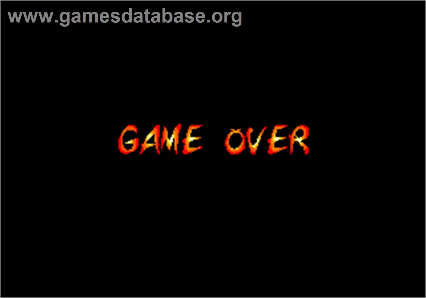 Dark Edge - Arcade - Artwork - Game Over Screen