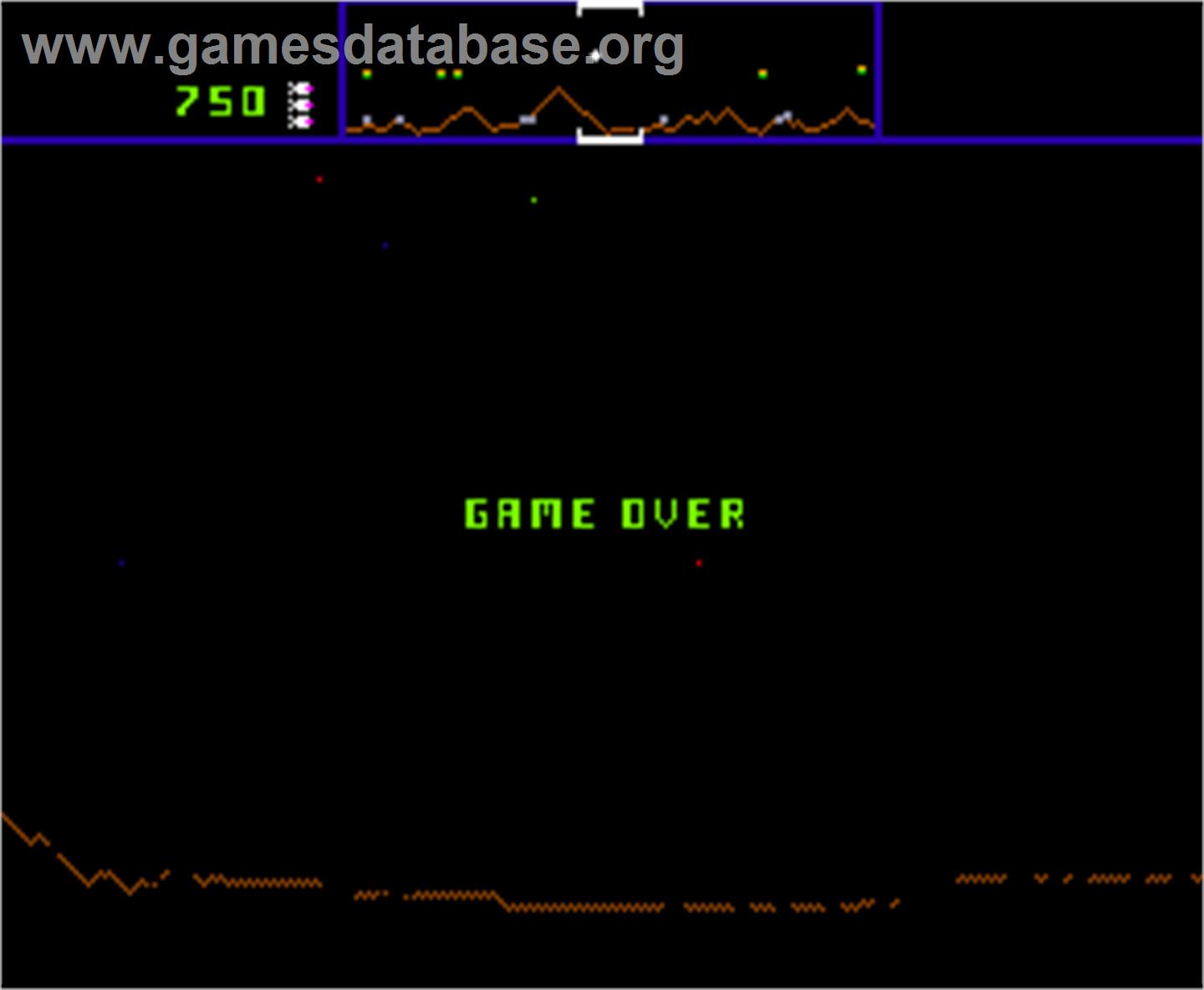 Defence Command - Arcade - Artwork - Game Over Screen