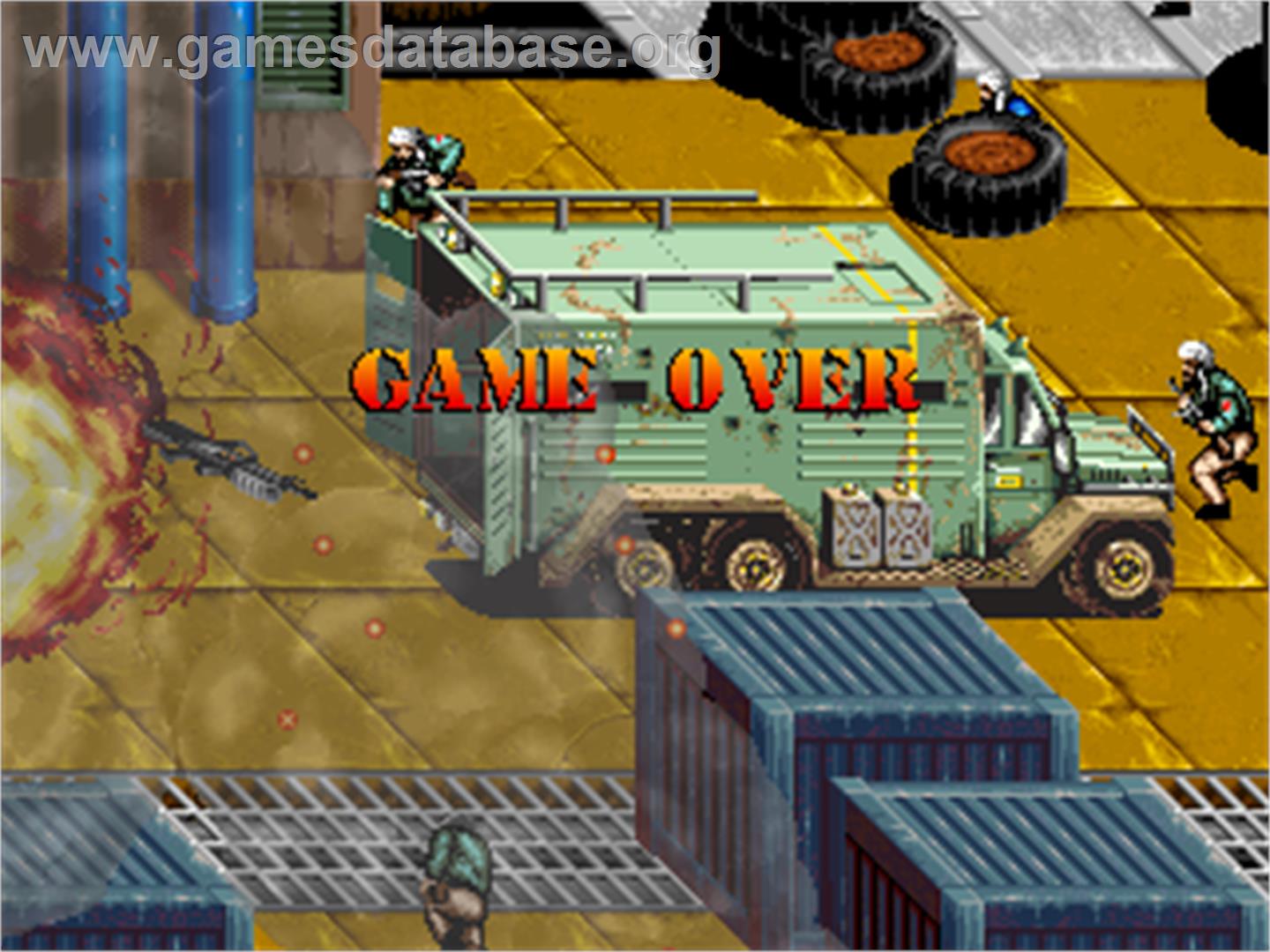 Desert Assault - Arcade - Artwork - Game Over Screen