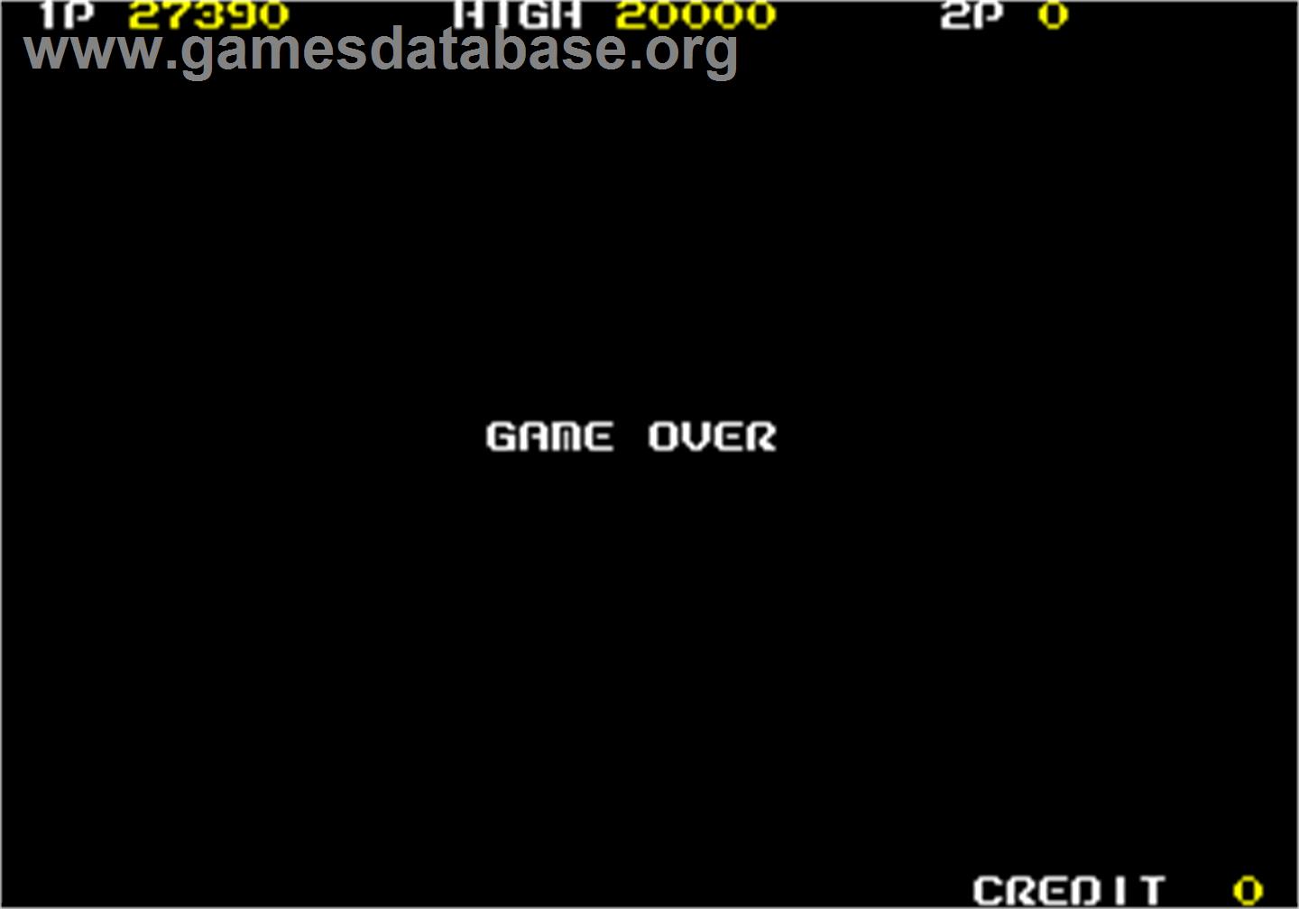 Don Doko Don - Arcade - Artwork - Game Over Screen