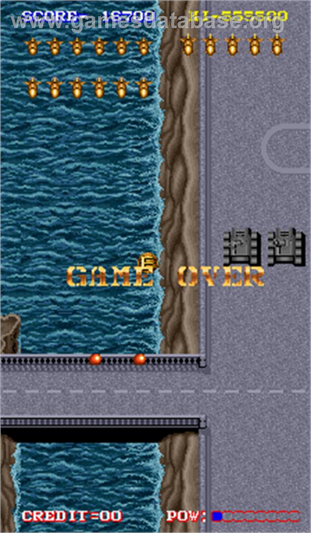 Dyger - Arcade - Artwork - Game Over Screen