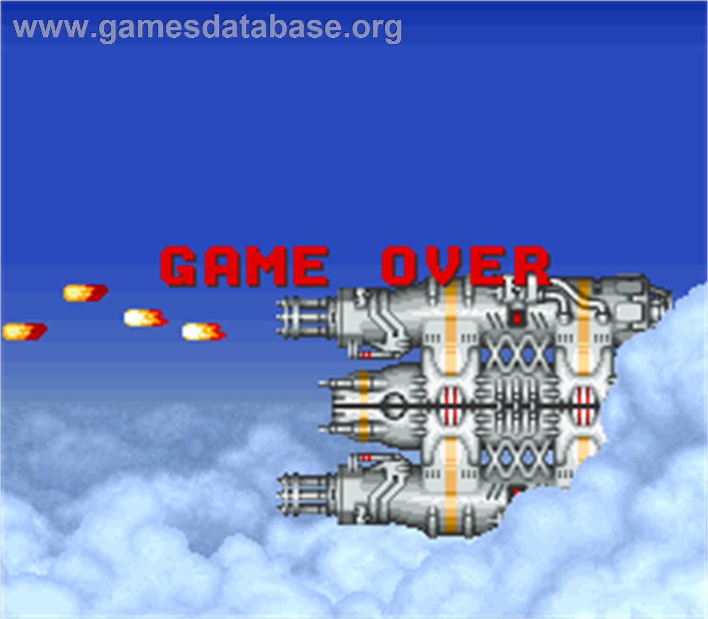 E.D.F. : Earth Defense Force - Arcade - Artwork - Game Over Screen