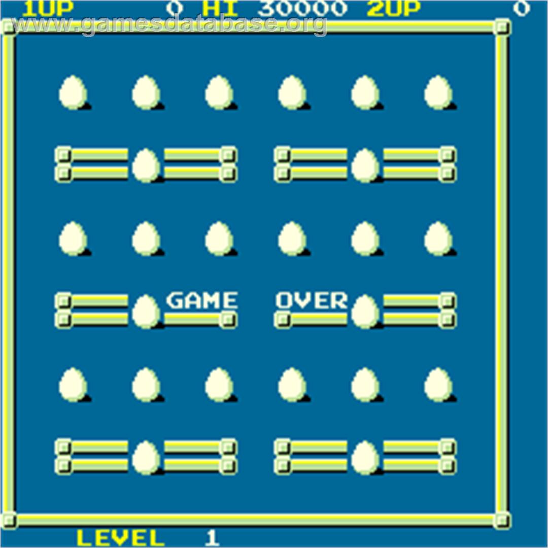 Eggs - Arcade - Artwork - Game Over Screen