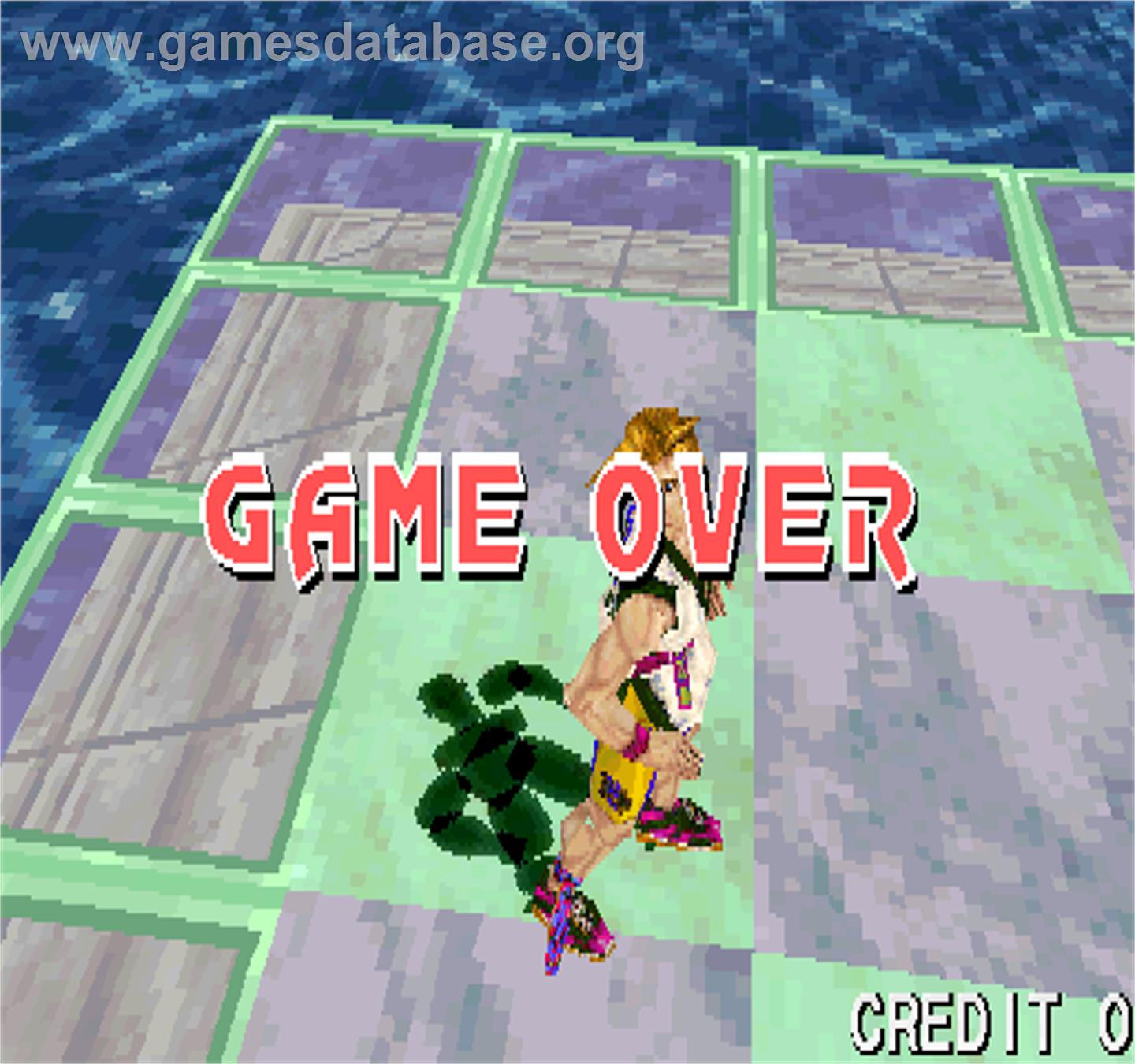 Fighters' Impact A - Arcade - Artwork - Game Over Screen