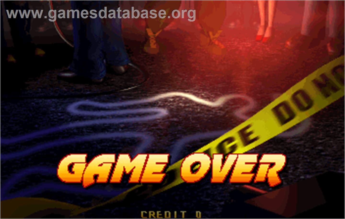 Final Fight Revenge - Arcade - Artwork - Game Over Screen