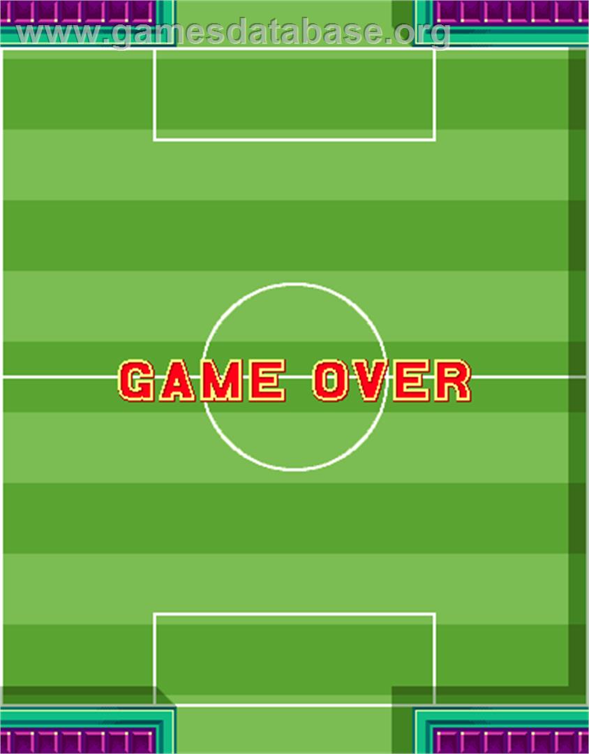 Five a Side Soccer - Arcade - Artwork - Game Over Screen
