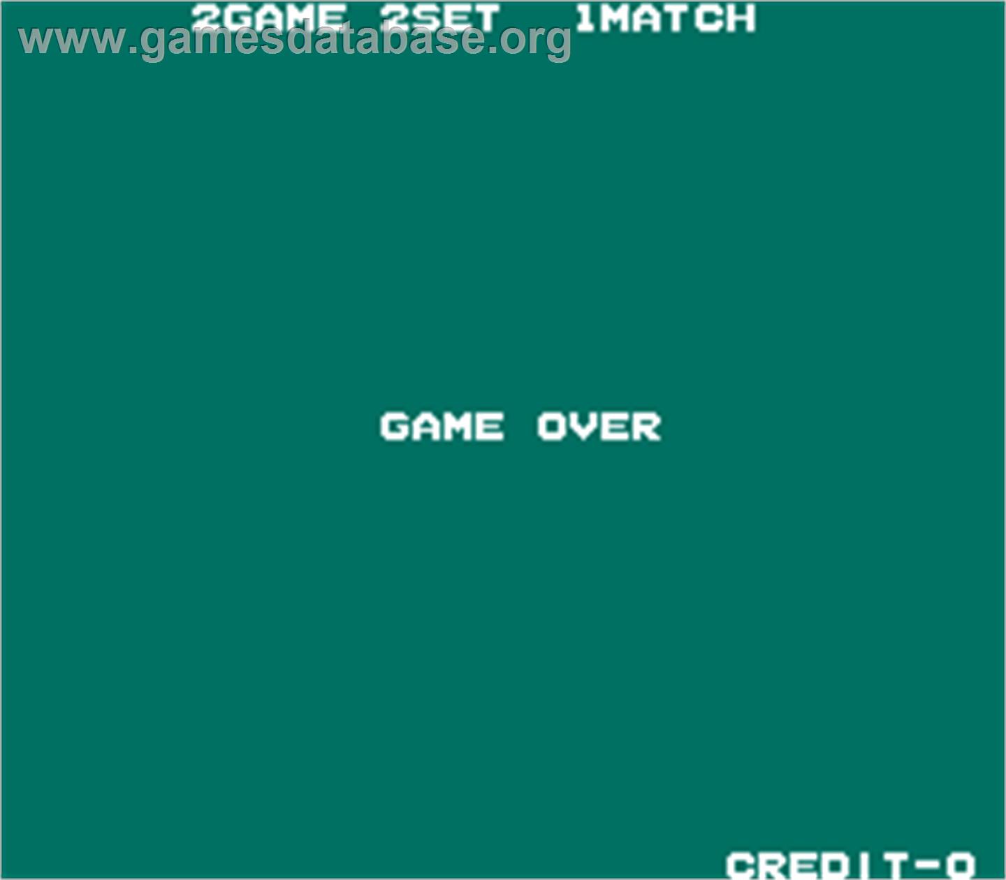 Forty-Love - Arcade - Artwork - Game Over Screen