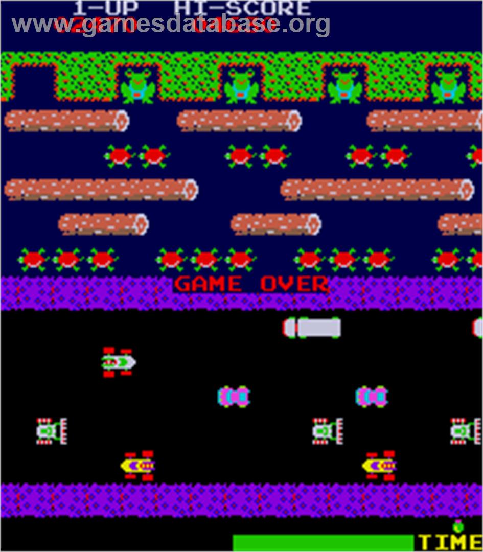 Frogger - Arcade - Artwork - Game Over Screen