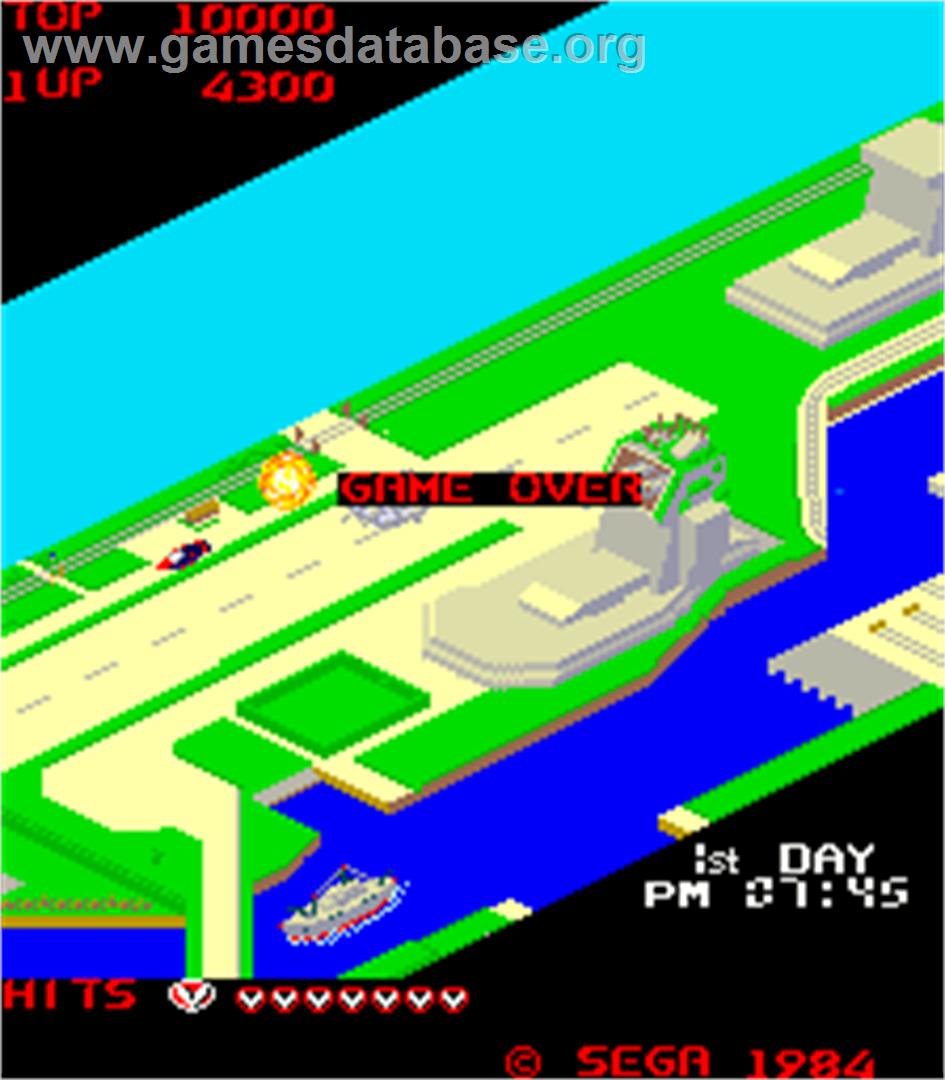Future Spy - Arcade - Artwork - Game Over Screen