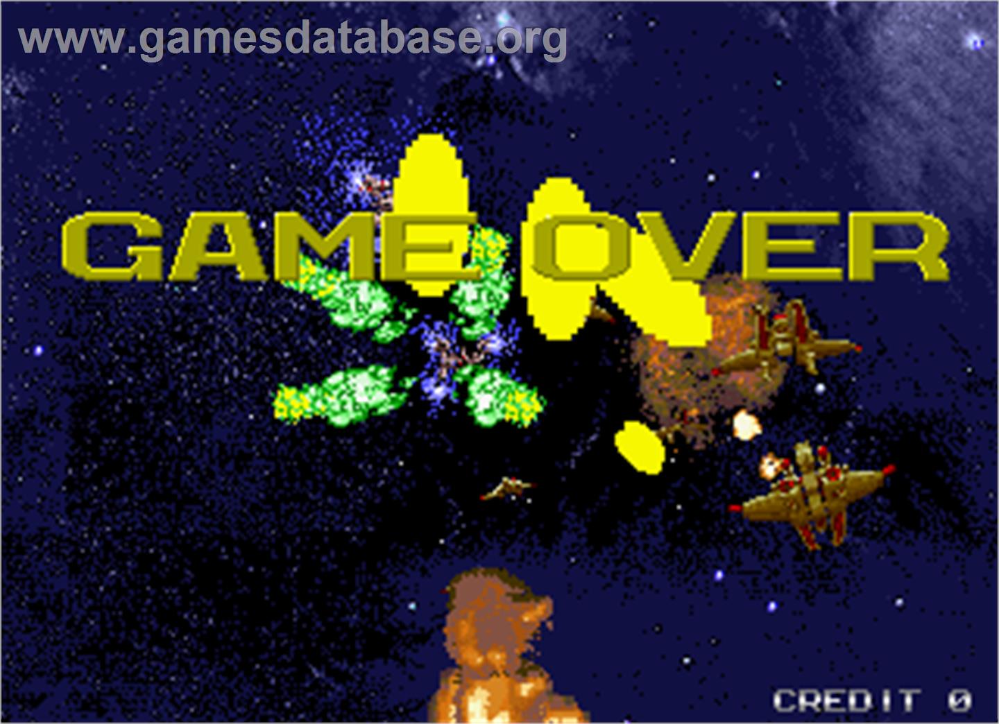 Galactic Storm - Arcade - Artwork - Game Over Screen