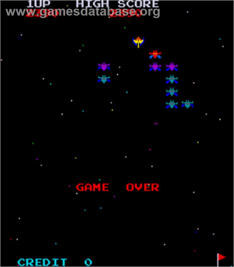 Galaxian - Arcade - Artwork - Game Over Screen
