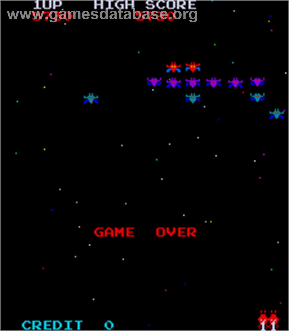 Galaxian Part 4 - Arcade - Artwork - Game Over Screen
