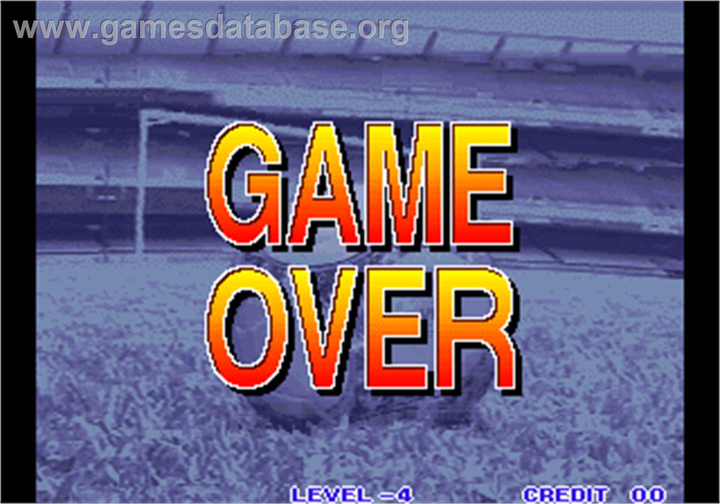Goal! Goal! Goal! - Arcade - Artwork - Game Over Screen