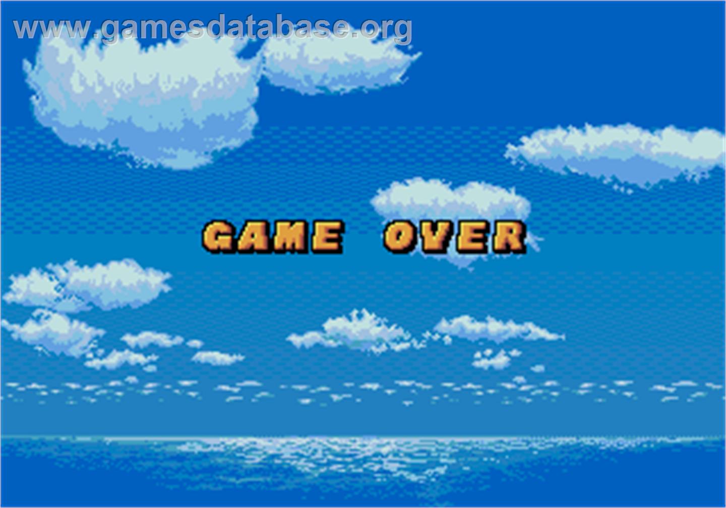 Grand Slam - Arcade - Artwork - Game Over Screen