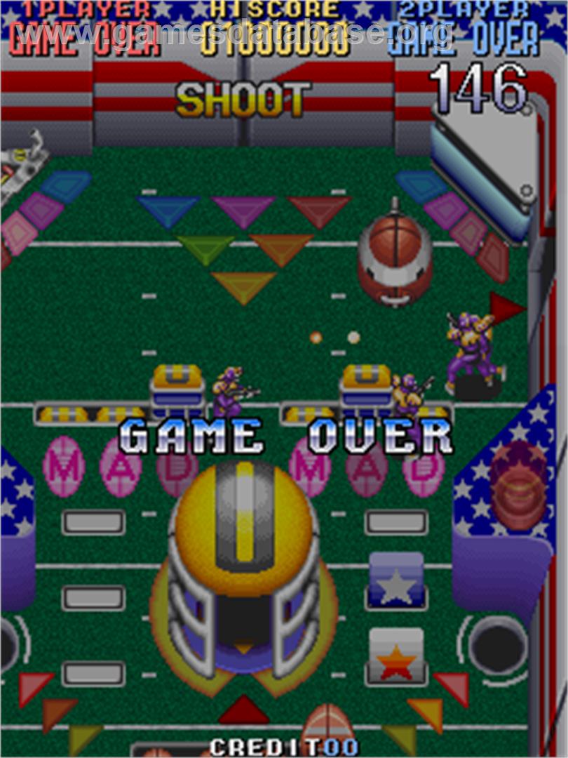 Gun Ball - Arcade - Artwork - Game Over Screen