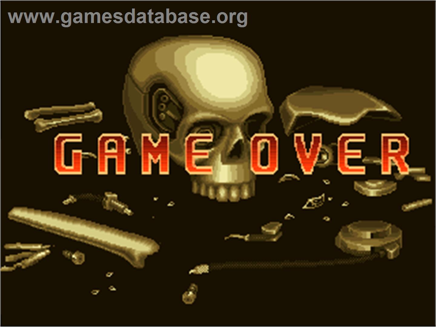 Gunbuster - Arcade - Artwork - Game Over Screen