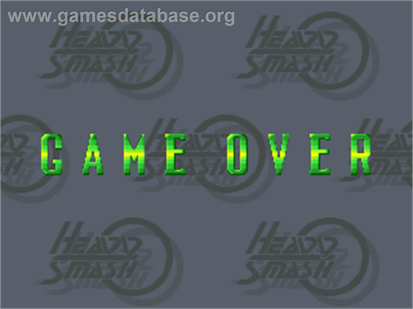 Heavy Smash - Arcade - Artwork - Game Over Screen
