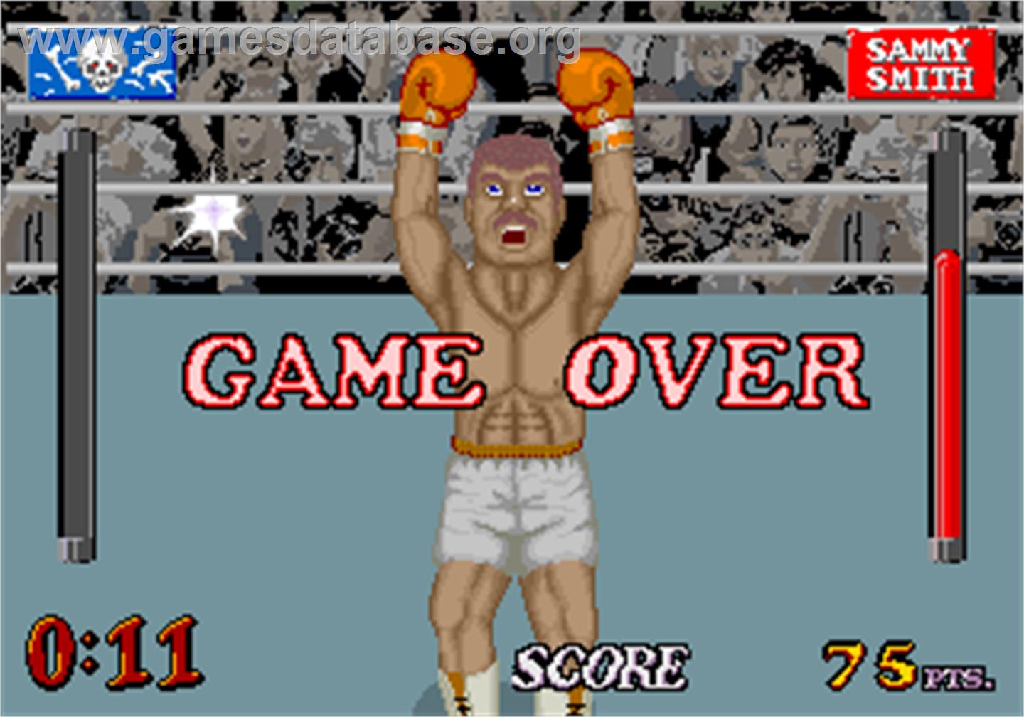 Heavyweight Champ - Arcade - Artwork - Game Over Screen